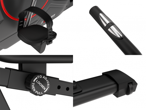 Горизонтальный велотренажер UNIXFIT BR-390Е - 16