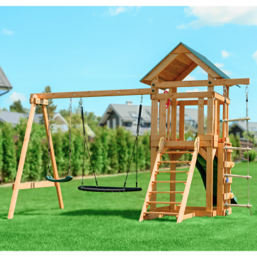 Детский игровой комплекс UNIX Kids (6 in 1) Dark Green - 17
